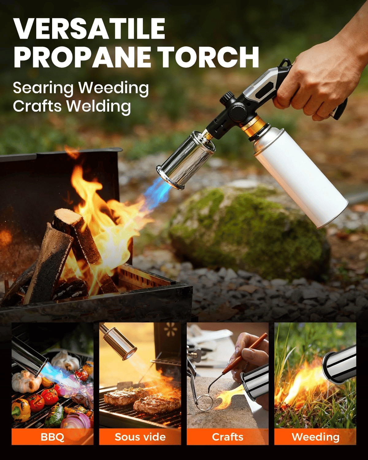 🔥BLACK FRIDAY 49% OFF👍New Powerful Propane Torch -2372°F High Temp Flame(Buy 2 Free Shipping)