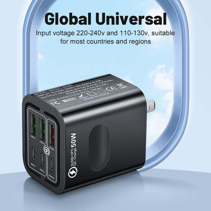 🔥Limited Time 50% Off✨Portable Multi Port Charging Station 50W, 6-Port USB C & USB A