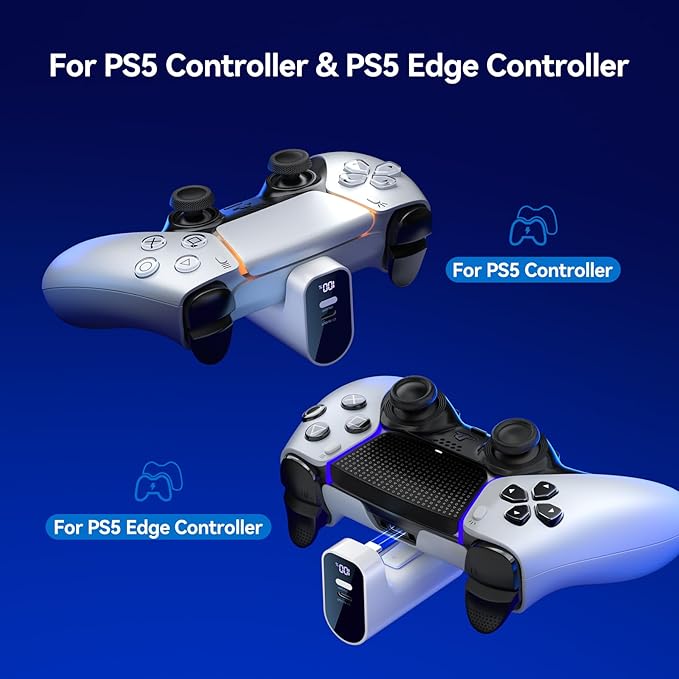 🎁Must-Have for PS5 Gamers | 2000mAh USB-C External Charger Battery Pack, 49% OFF Final Day