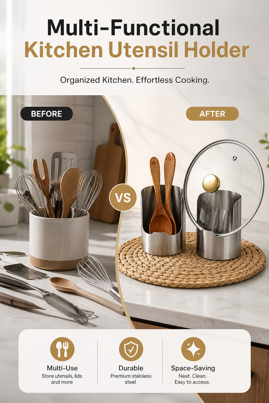 🔥Limited Time 50% Off✨Multi-Functional Kitchen Utensil Holder