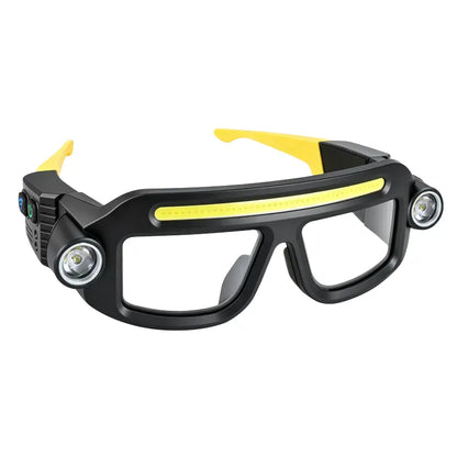 🔦 Rechargeable LED Headlamp Glasses – Hands-Free Lighting, Wave On/Off