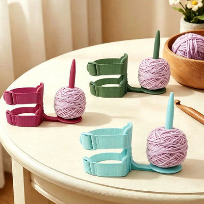 ⏰Wearable Arm Yarn Holder with Adjustable Dual Straps
