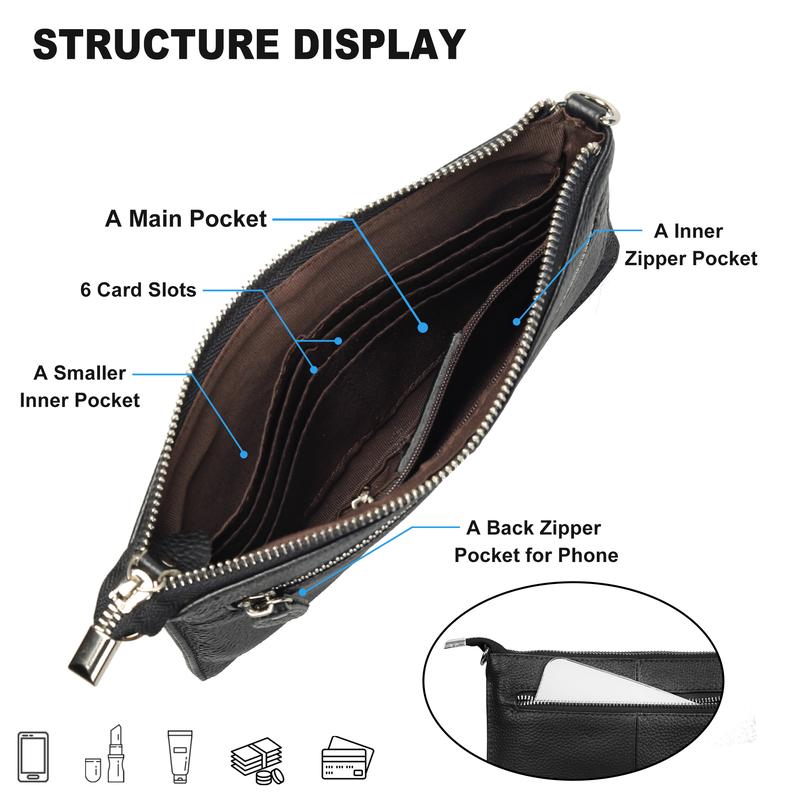 👜Women's 3-in-1 Authentic Leather Wristlet