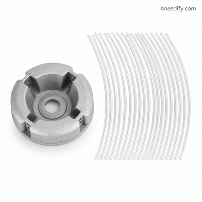 🌿 Universal Aluminum Grass Trimmer Head | Heavy-Duty Brush Cutter Replacement