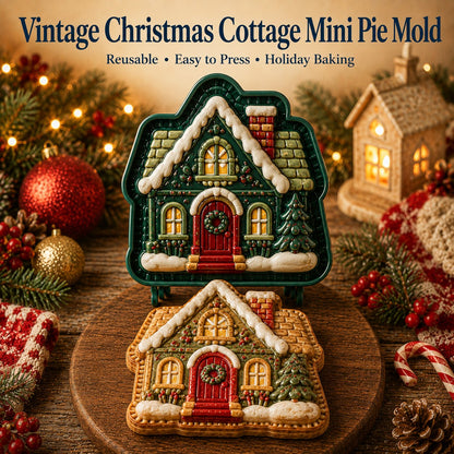 🎄 9-Design Christmas Mini Pie Mold Collection | Reusable Embossed Molds for Shaping Detailed Santa, Snowman, Reindeer, Tree & Holiday Pies 🥧✨