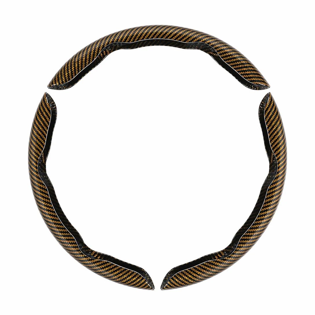 🎉Non-Slip Half Cover Car Steering Wheel Protector | Easy Clip On Installation
