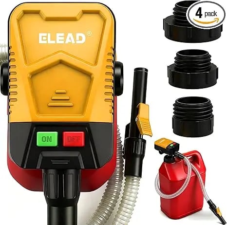 ⛽Automatic Transfer Pump Powered - Auto-Stop Sensor, 3.2 GPM Efficient Transmission