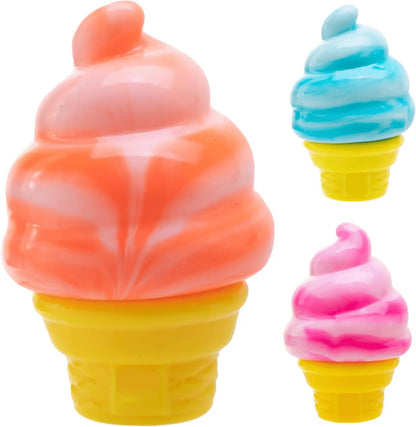 Ice Cream Squeeze Squishy, Ice Cream Squishy, Slow Rise Sensory Fidget Toy, Easter Basket Stuffers Party Favors🍦