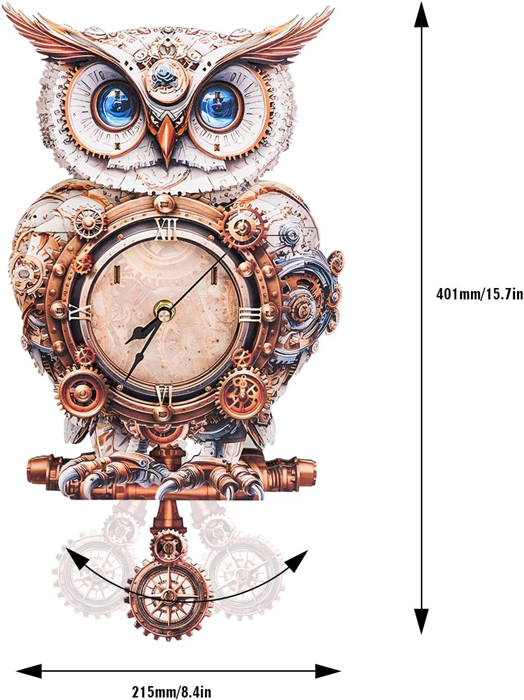 🔥2026 HOT SALE 50% OFF -🦉 DIY 3D Wooden Animal Clock Puzzle Kit🎁Buy 2 Free Shipping