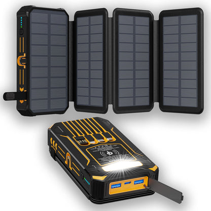 🔥 High-Capacity Solar Charger Power Bank