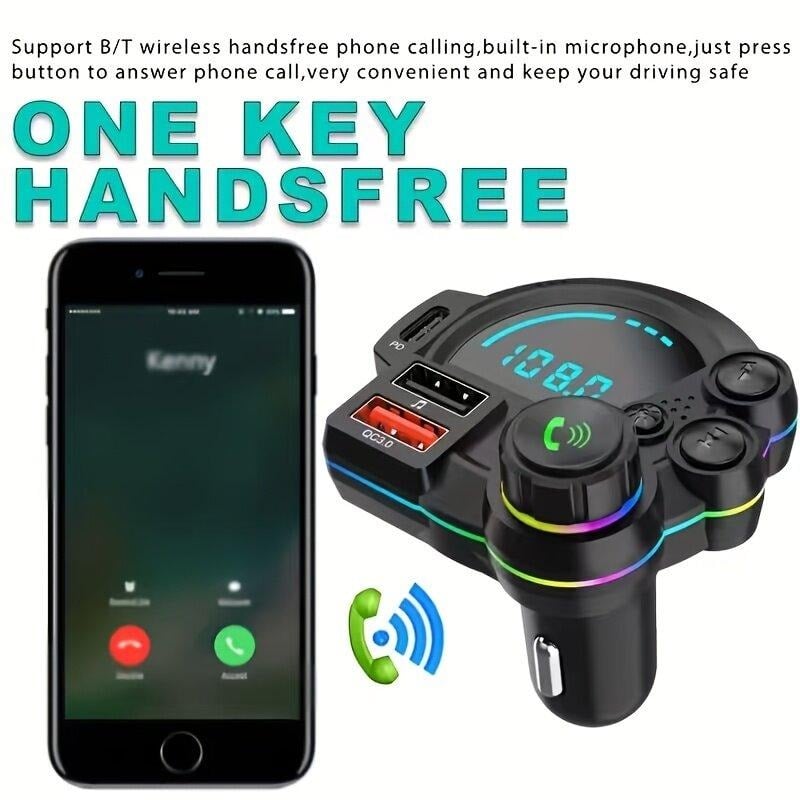 Father’s Day Gift🌹PD 30W Type-C Car Charger & Bluetooth 5.3 FM Transmitter