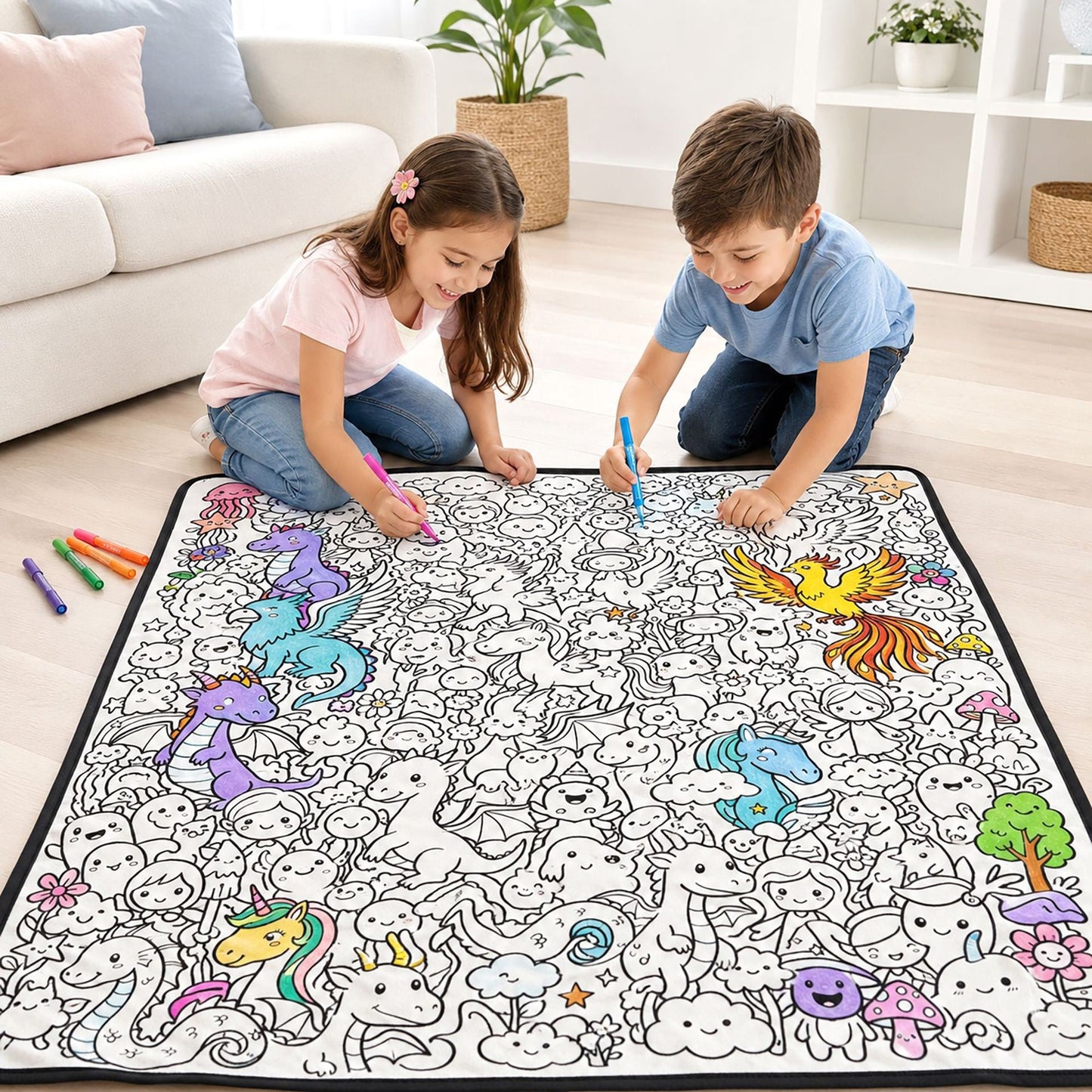 Coloring Blanket🖍️ Color It. Wash It. Repeat It! 🔄✨