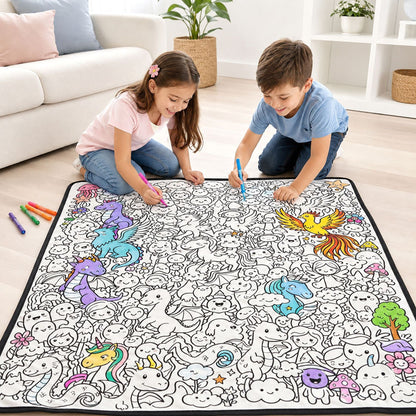Coloring Blanket🖍️ Color It. Wash It. Repeat It! 🔄✨
