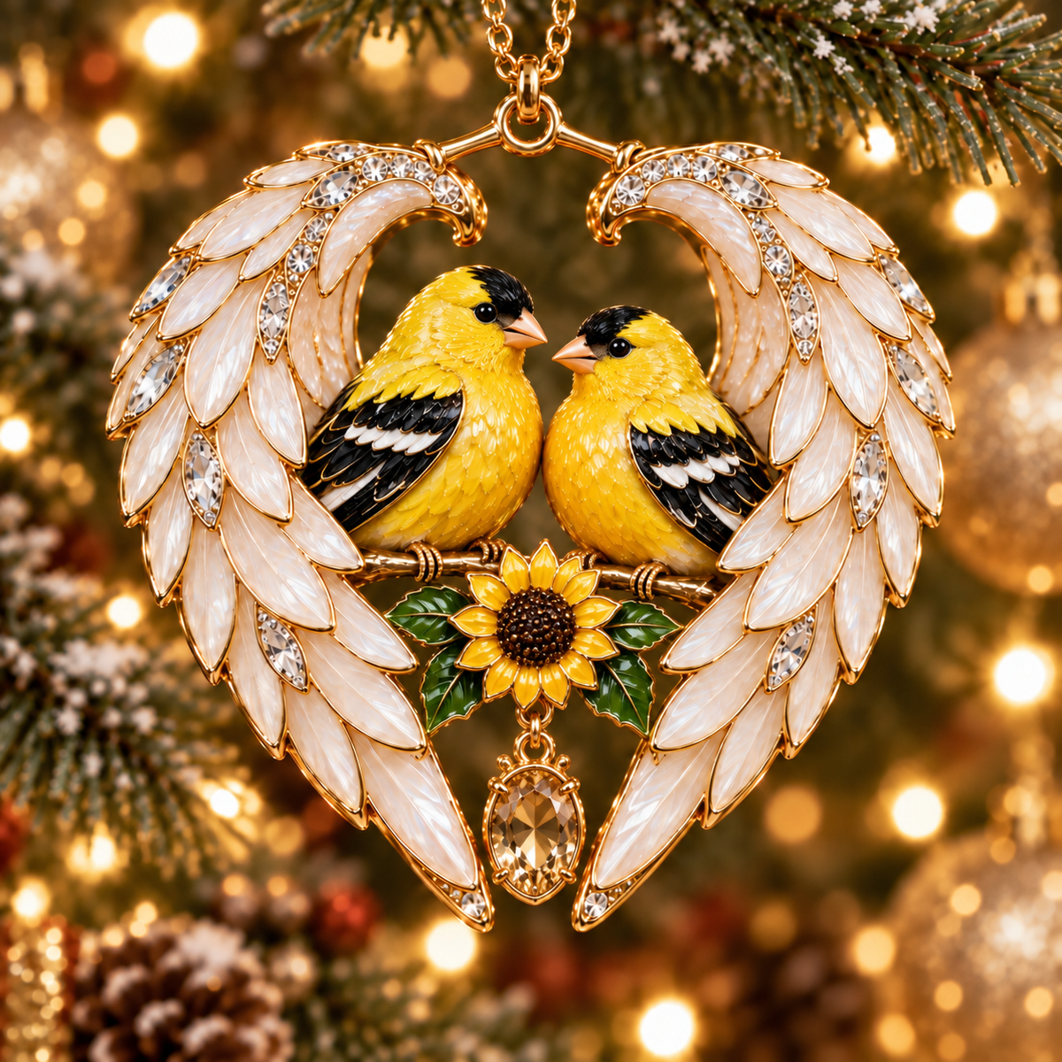 ❤️ 2026 Angel Wing Heart Bird Ornaments | 8 Keepsake Designs