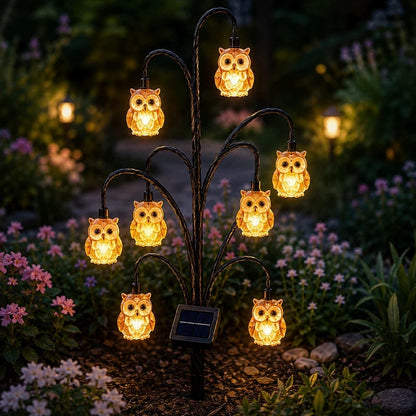 🦩Solar Bird Tree Stake Light – Flexible Colorful Glowing Outdoor Garden Landscape Light