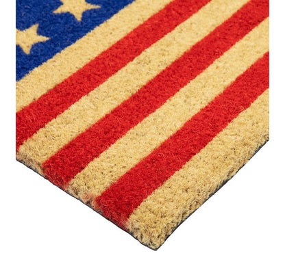 🔥Limited Time 50% Off✨Northlight Americana Stripes Stars Coir Doormat 15.8"x 23.6"