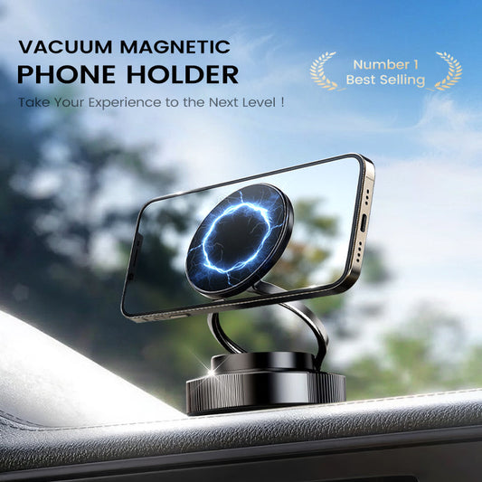 🔄360° Adjustable Vacuum Magnetic Phone Holder📱🚗