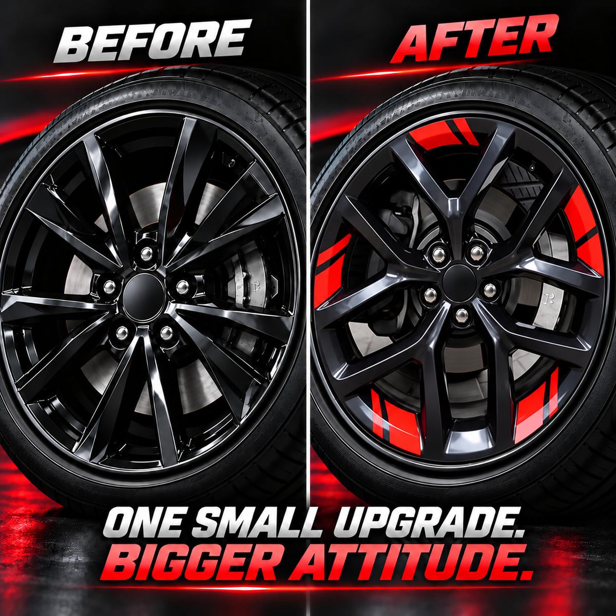 Reflective Wheel Rim Stickers / Reflective Rim Decals