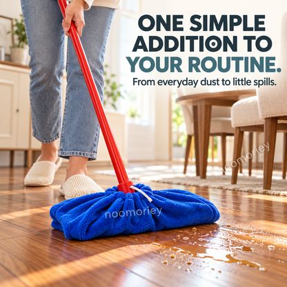 Reusable Microfiber Mop Head Cover, Dust & Spill Cleaning Pad