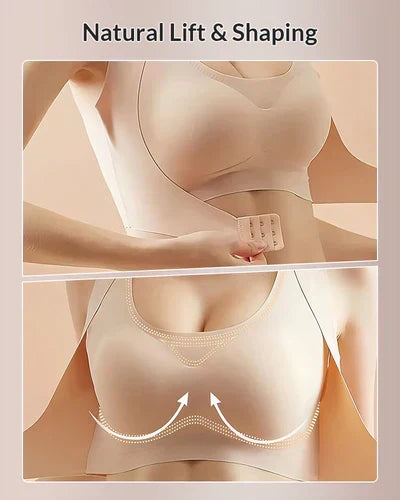 ✨50% OFF NOW! 👙 Front Closure Cross-Back Wireless Posture Bra – Ultra Push-Up, All-Day Comfort & Natural Lift for a Slimmer, Taller Silhouette 💖
