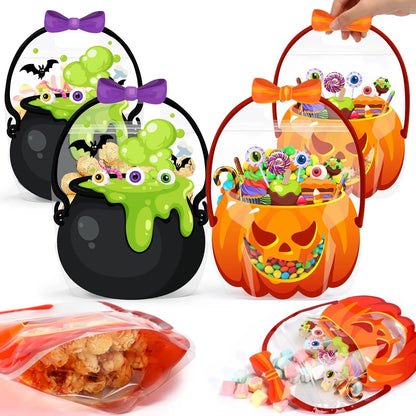 🎃Halloween Goodie Bags Plastic Candy Gift Bags with Handle