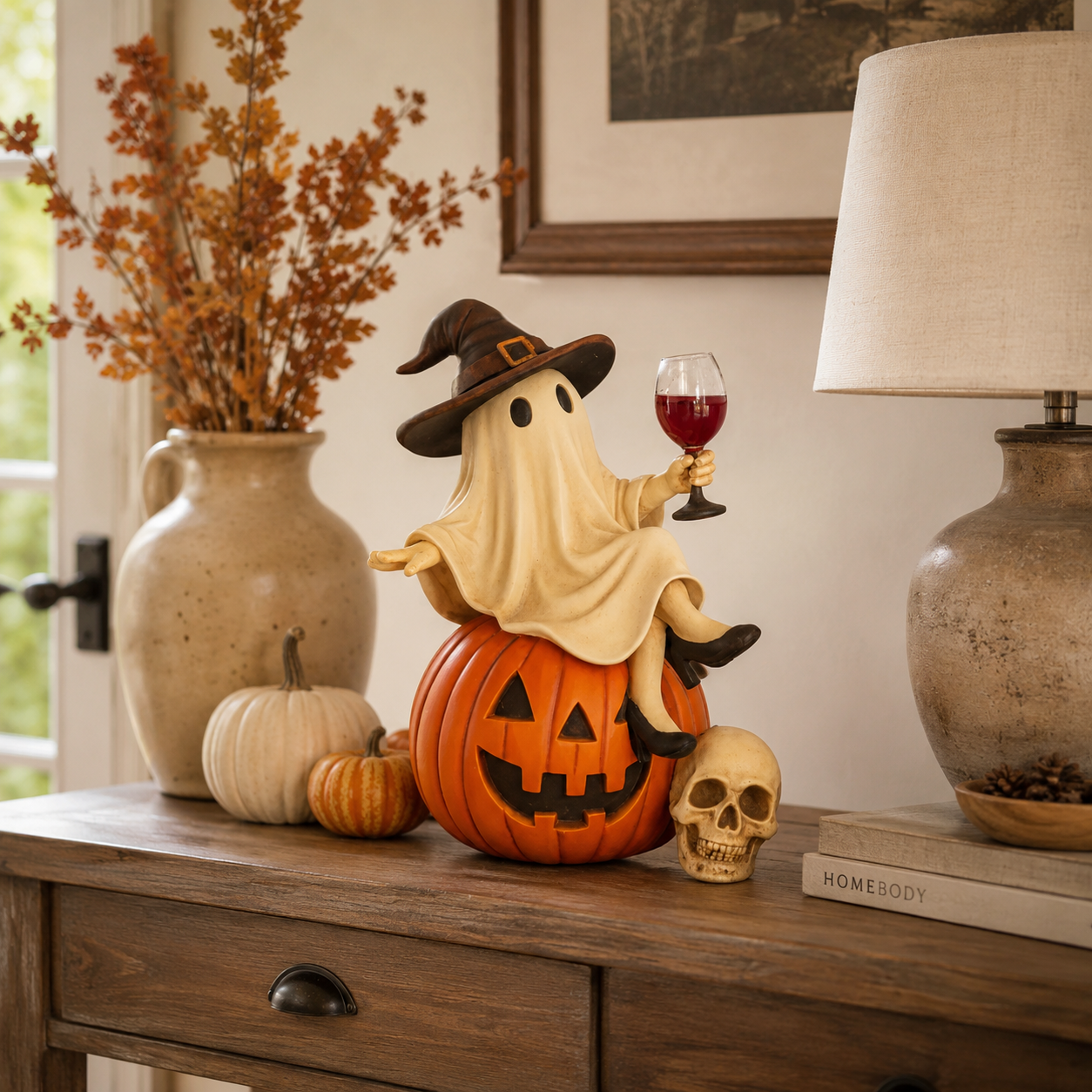 👻🍷Ghost Wine Night Halloween Decor（副本）