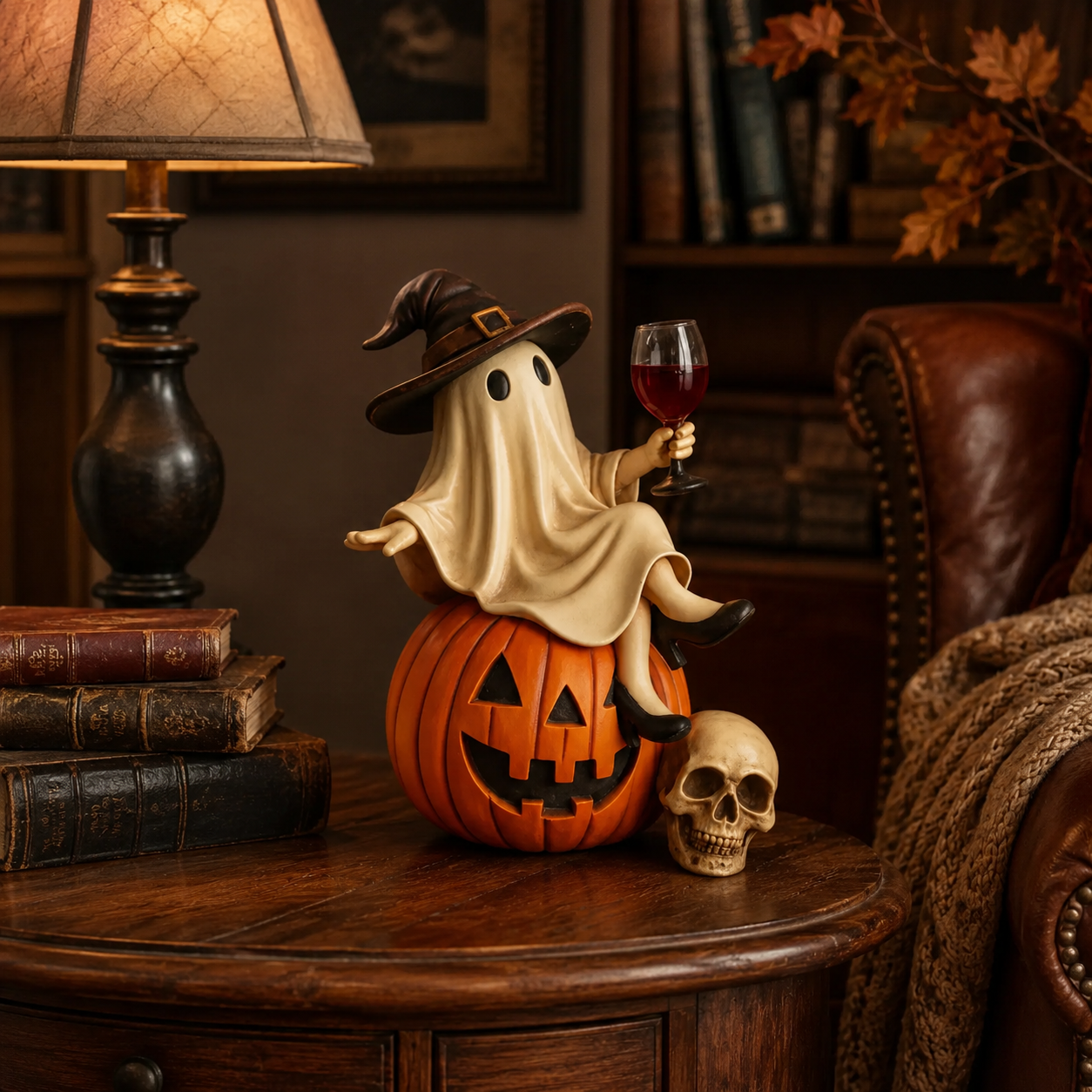 👻🍷Ghost Wine Night Halloween Decor（副本）
