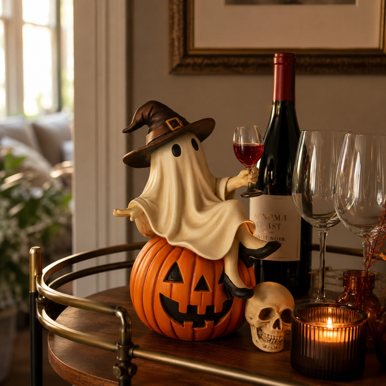 👻🍷Ghost Wine Night Halloween Decor（副本）
