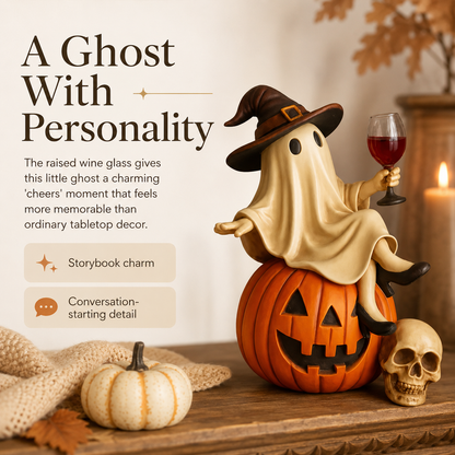 👻🍷Ghost Wine Night Halloween Decor（副本）