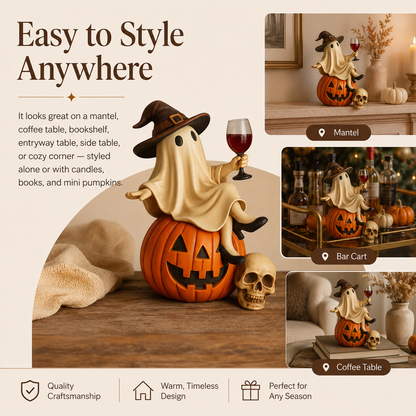 👻🍷Ghost Wine Night Halloween Decor（副本）