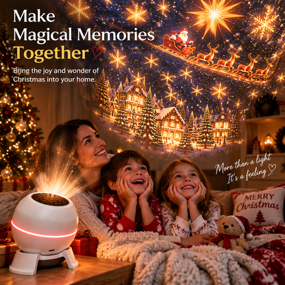 ✨ Christmas Projection Night Light – Turn Your Room Into a Holiday Wonderland