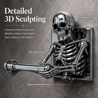 💀✨ 3D Skeleton Toilet Paper Holder