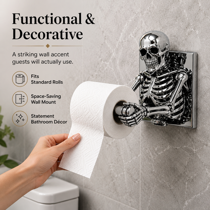 💀✨ 3D Skeleton Toilet Paper Holder