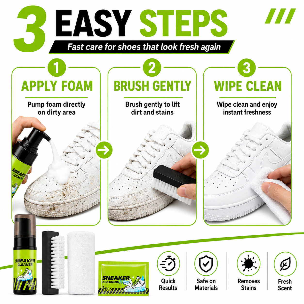 🏀 Shoe Care Kit – 4-in-1 Complete Cleaner Set 🧼