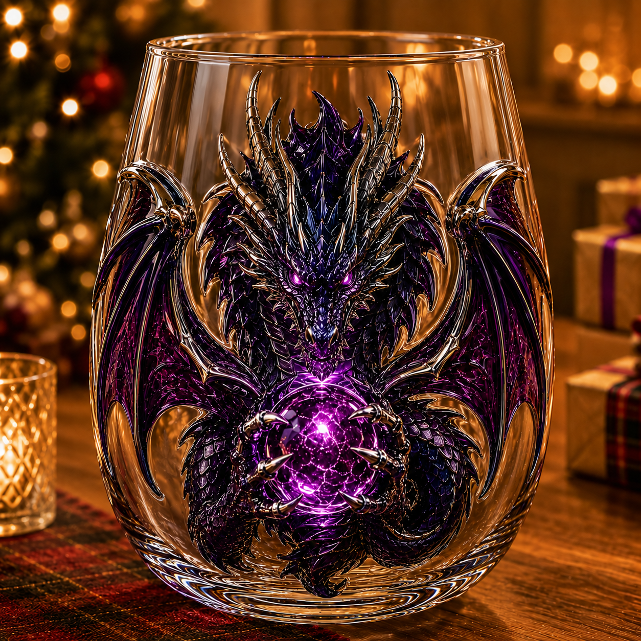 🔥HOT SALE 49% OFF🐉 3D Mythic Dragon Glass Art Cup | Luxury Raised Fantasy Glassware for Whiskey✨