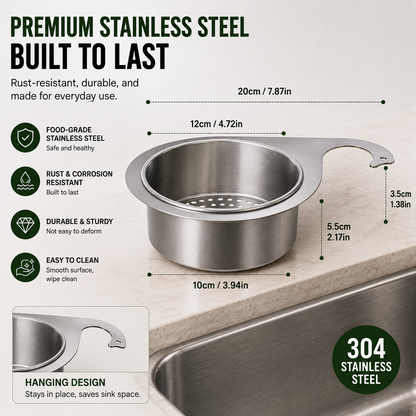 Stainless Steel Swan Sink Hanging Filter Basket