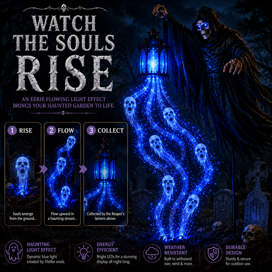 🎁 Today Only: 49% OFF 🎁Animated Halloween Soul Harvester Garden Light Collection💀