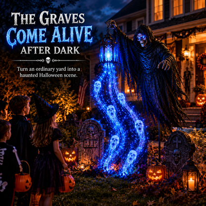 🎁Today 50% OFF🎁💀Halloween Soul Harvester Animated Garden Light
