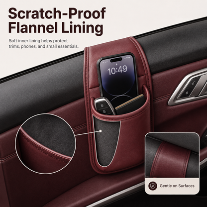 🧰Leather Double-Layer Car Door Storage Pocket