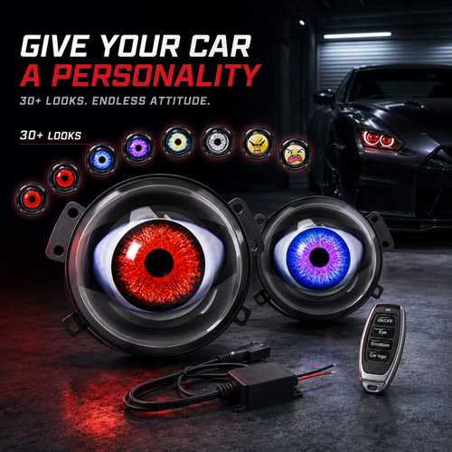 🔥 Limited Time 50% OFF😈ED Headlights with Animated Evil Eyes