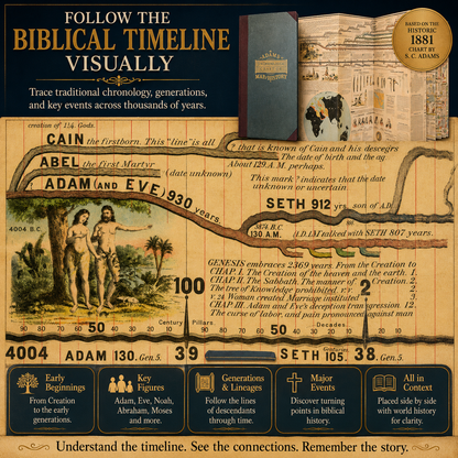 🌍 6,000 Years of Biblical & World History in One 23-Foot Timeline📜