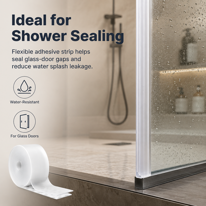 🚪 Adhesive Weather Stripping Tape , Draft Stopper for Doors & Windows, Shower Sealing