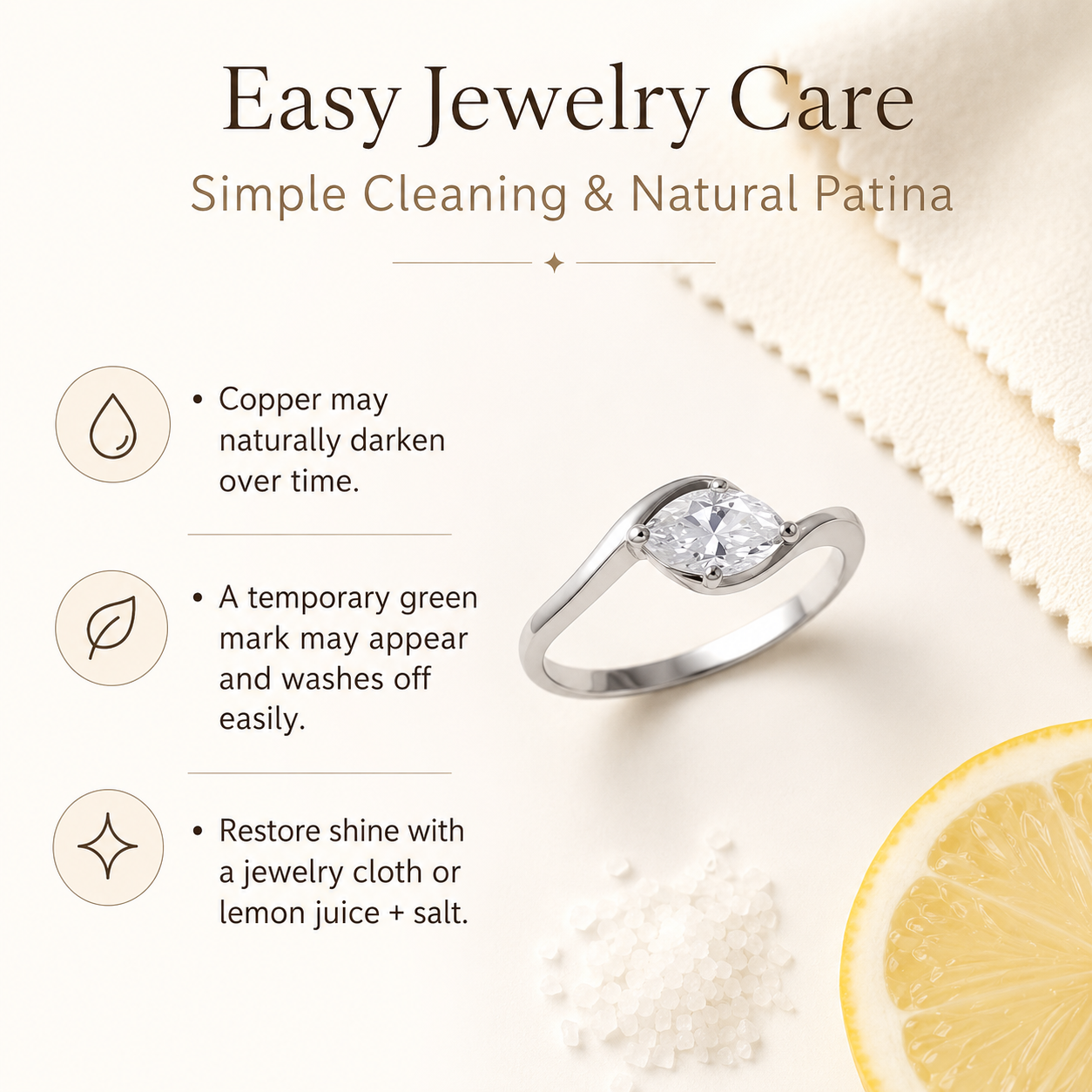 💍  Marquise Moissanite Ring – Silver-Plated Solitaire Gift