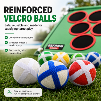 ⛳ Golf Pong Game Set – 20 Balls, Mat & Case, Indoor/Outdoor