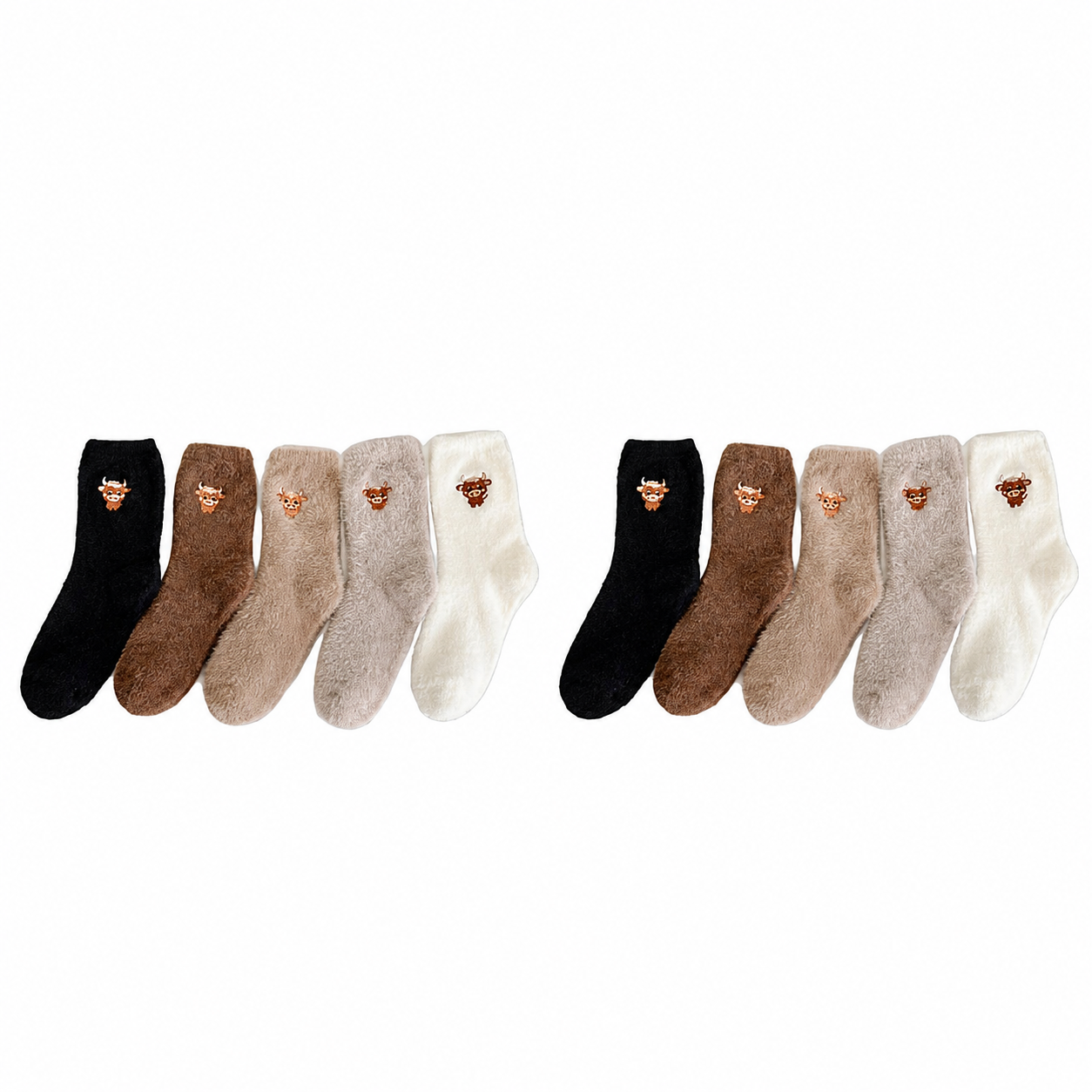 🥳2026 HOT SALE🥳💞50K+ SOLD! 🧦✨ 50% OFF! Cute Cow Slipper Socks