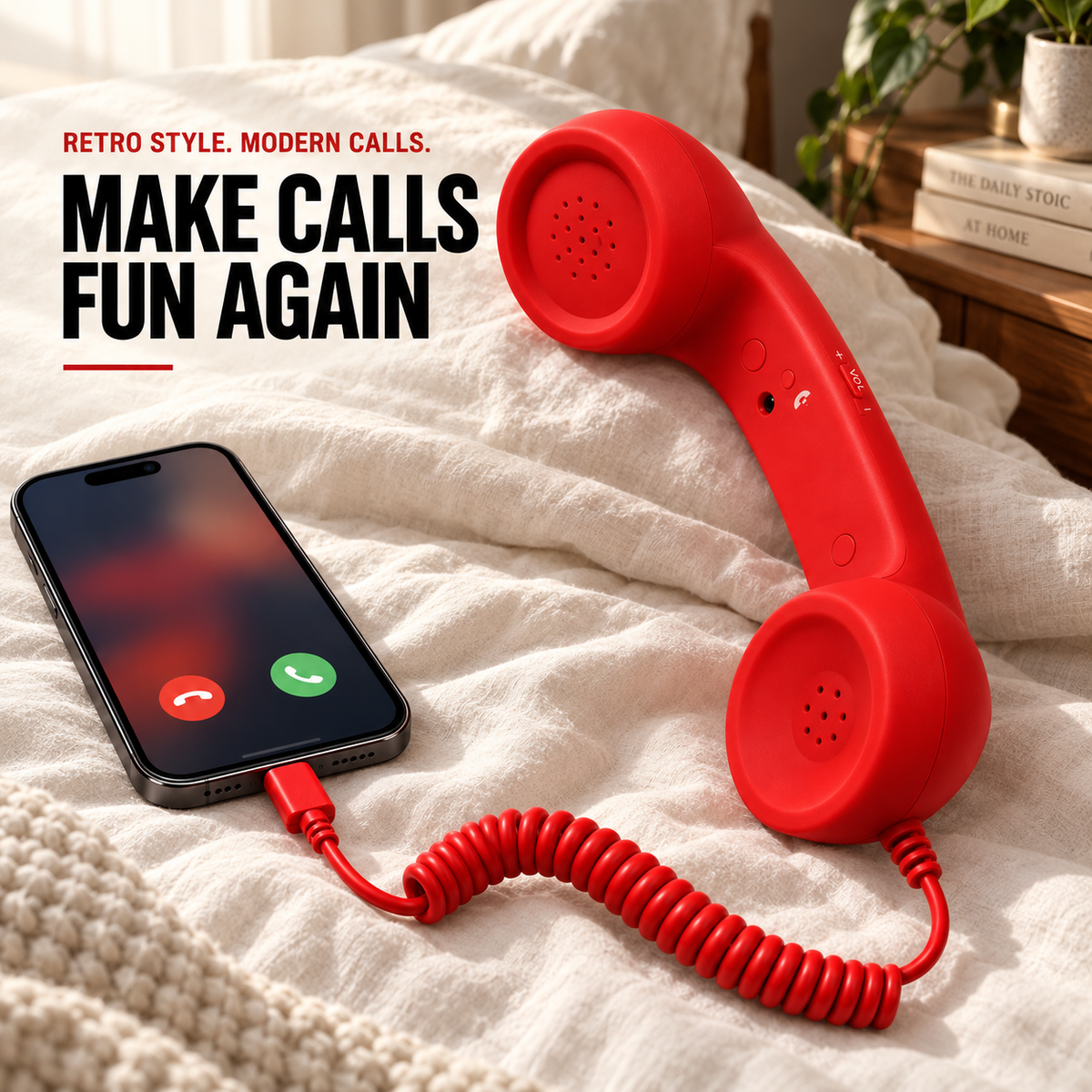 ☎️ Retro telephone handset with Type-C interface 📞