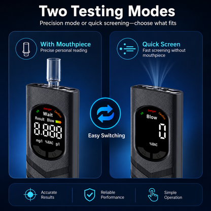 🚕Rechargeable Digital Alcohol Tester with Voice Broadcast