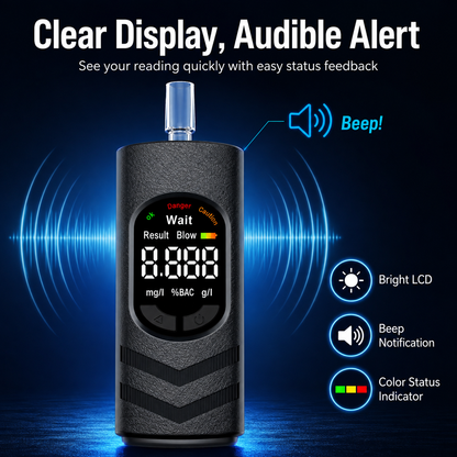 🚕Rechargeable Digital Alcohol Tester with Voice Broadcast