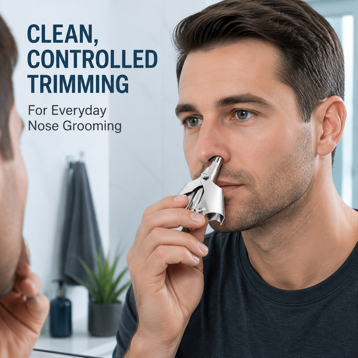 ✂️ Manual Nose Hair Trimmer – Precision Grooming. No Battery Needed.
