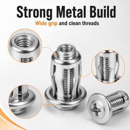 🔩30/90PCS Rivet Nut Fastener Set — Strong Hold, Easy Install